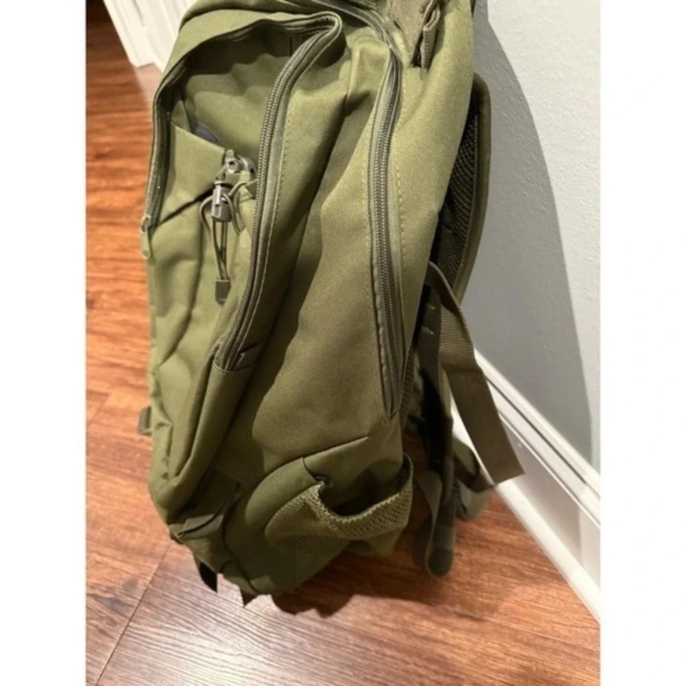 YINQISHI Olive Green Tactical Backpack Military Style Multiple‎ Pockets Durable